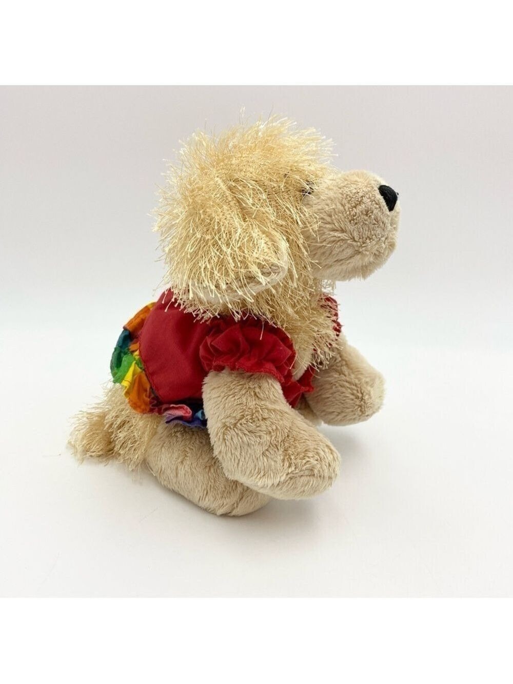 Ganz Webkinz Golden Retriever Dog w/ Skirt HM010 Plush Stuffed Animal No Code